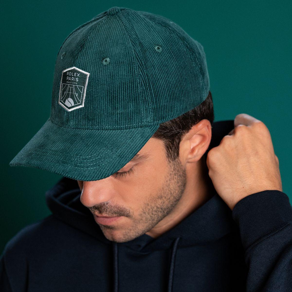 ✴︎週末限定✴︎ROLEX PARIS MASTERS コーデュロイ キャップ Rolex Paris Masters Unisex Velvet Cap - Green | Roland-Garros Store