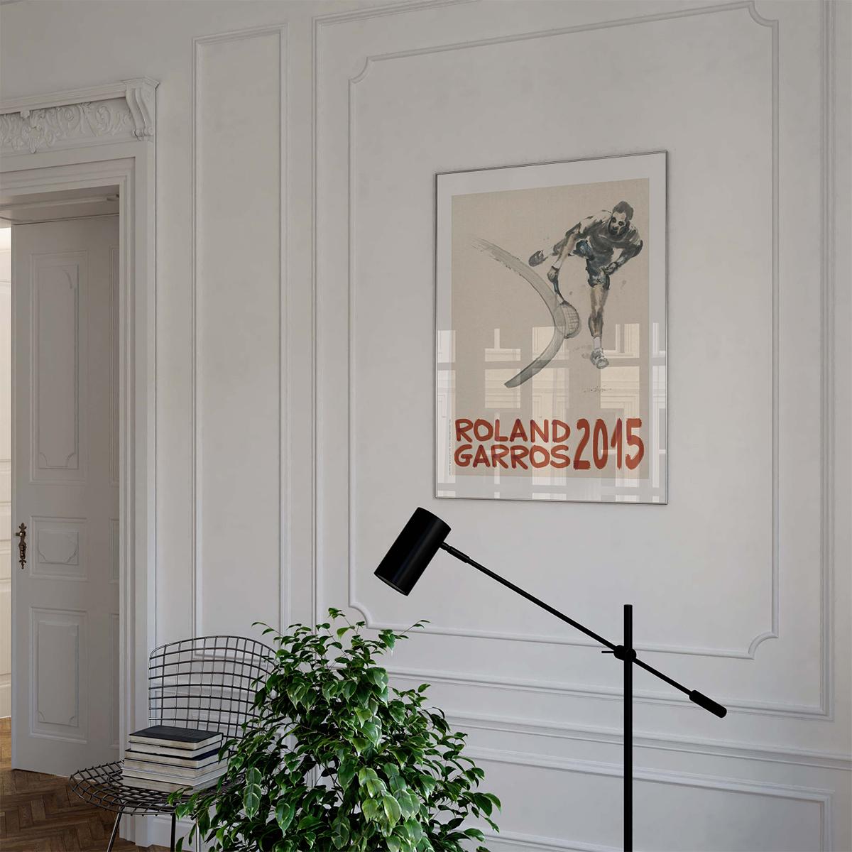 Oneart x Roland-Garros RG 2015 Poster50x70 cm in tub - Clay