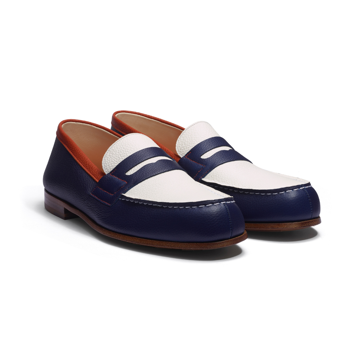 Mocassins Homme J.M Weston x Roland Garros Marine Roland Garros Boutique
