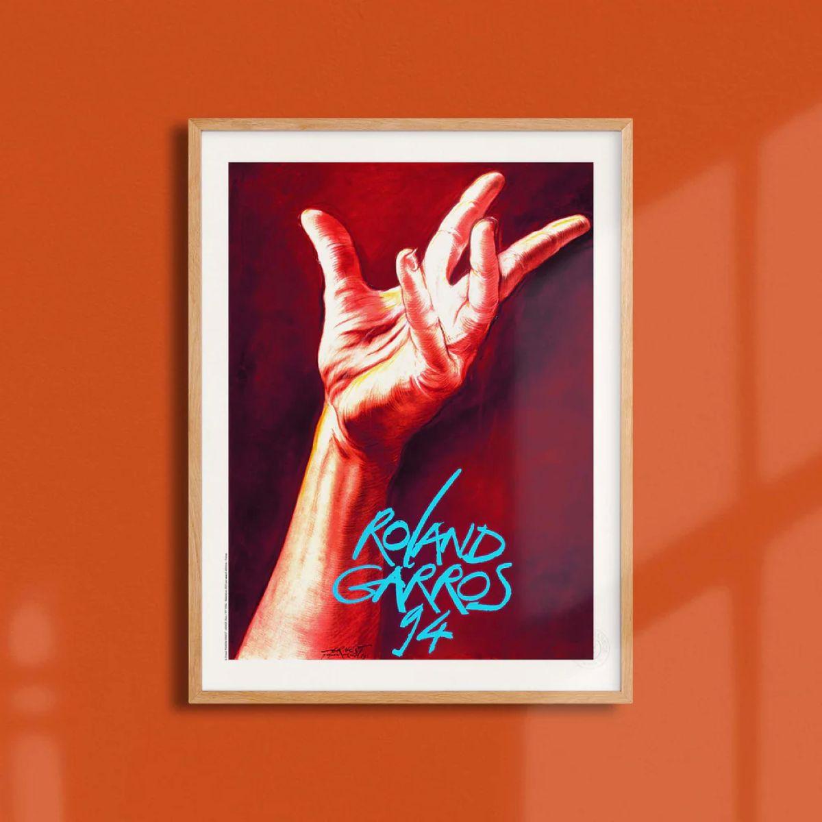 Oneart x Roland-Garros RG 1981 Poster 30x40 cm in a pouch - Clay