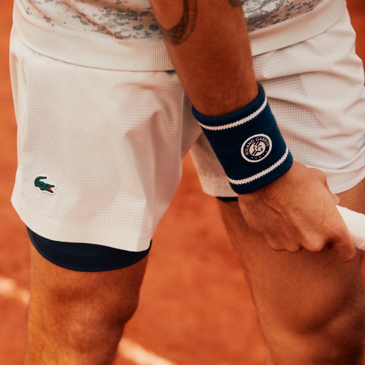 【新品】Roland garros official wear (L) Men's Lacoste Sport Roland Garros Edition Flannel Shorts