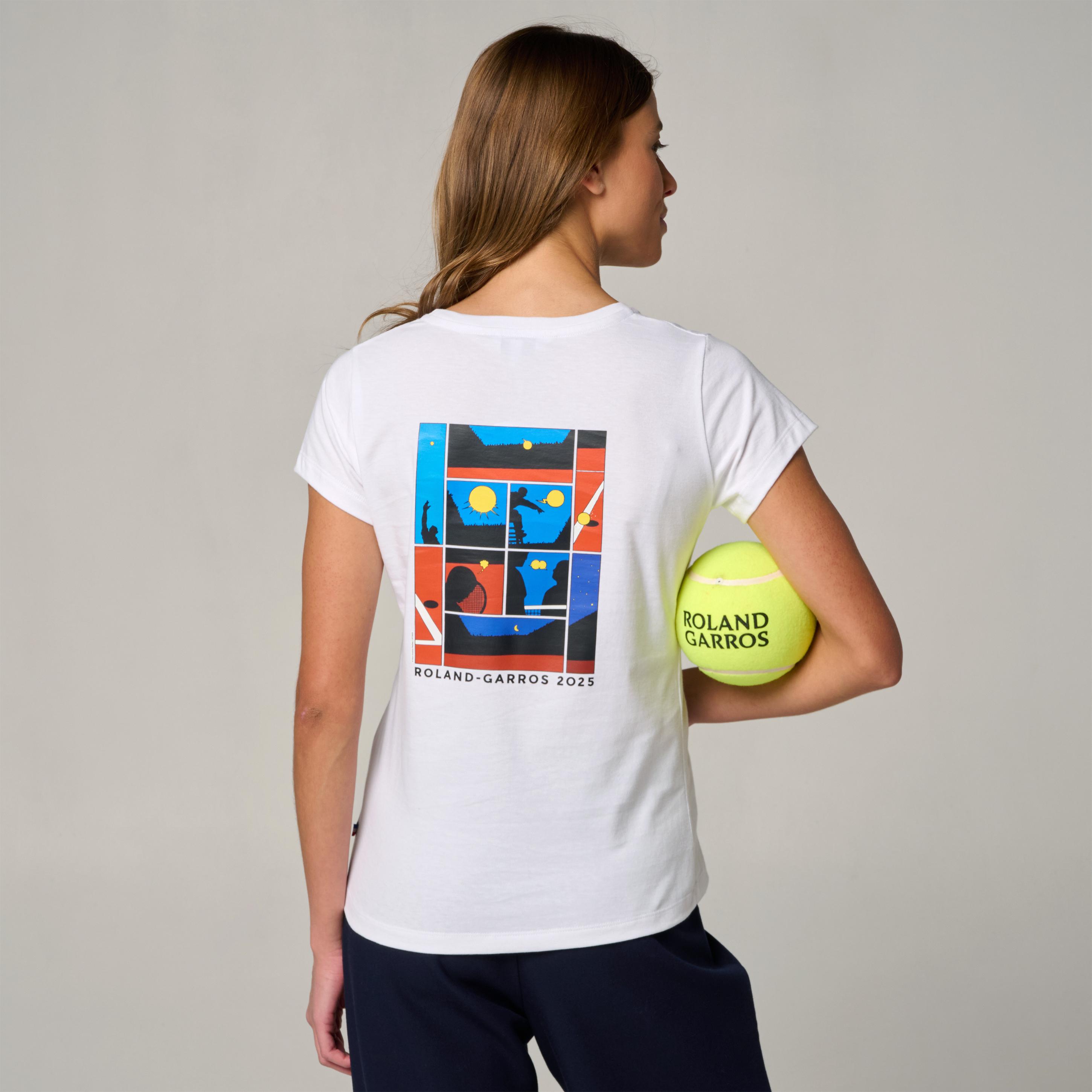 素敵でユニークな Woman Poster 2025 Roland-Garros T-Shirt Roland | White - ウェア