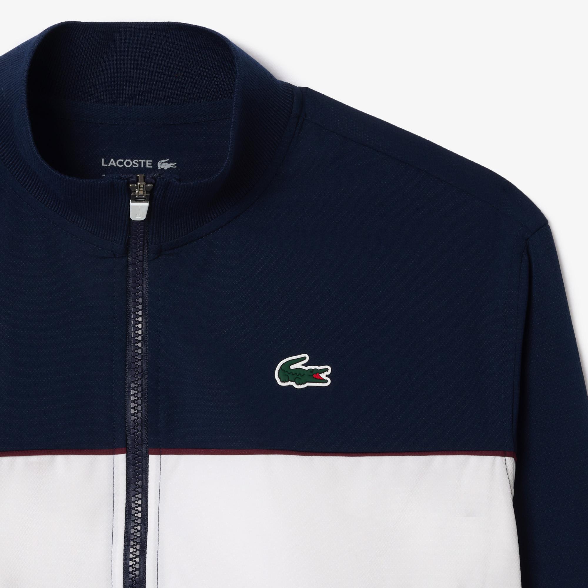 Red white and blue lacoste jacket new arrivals