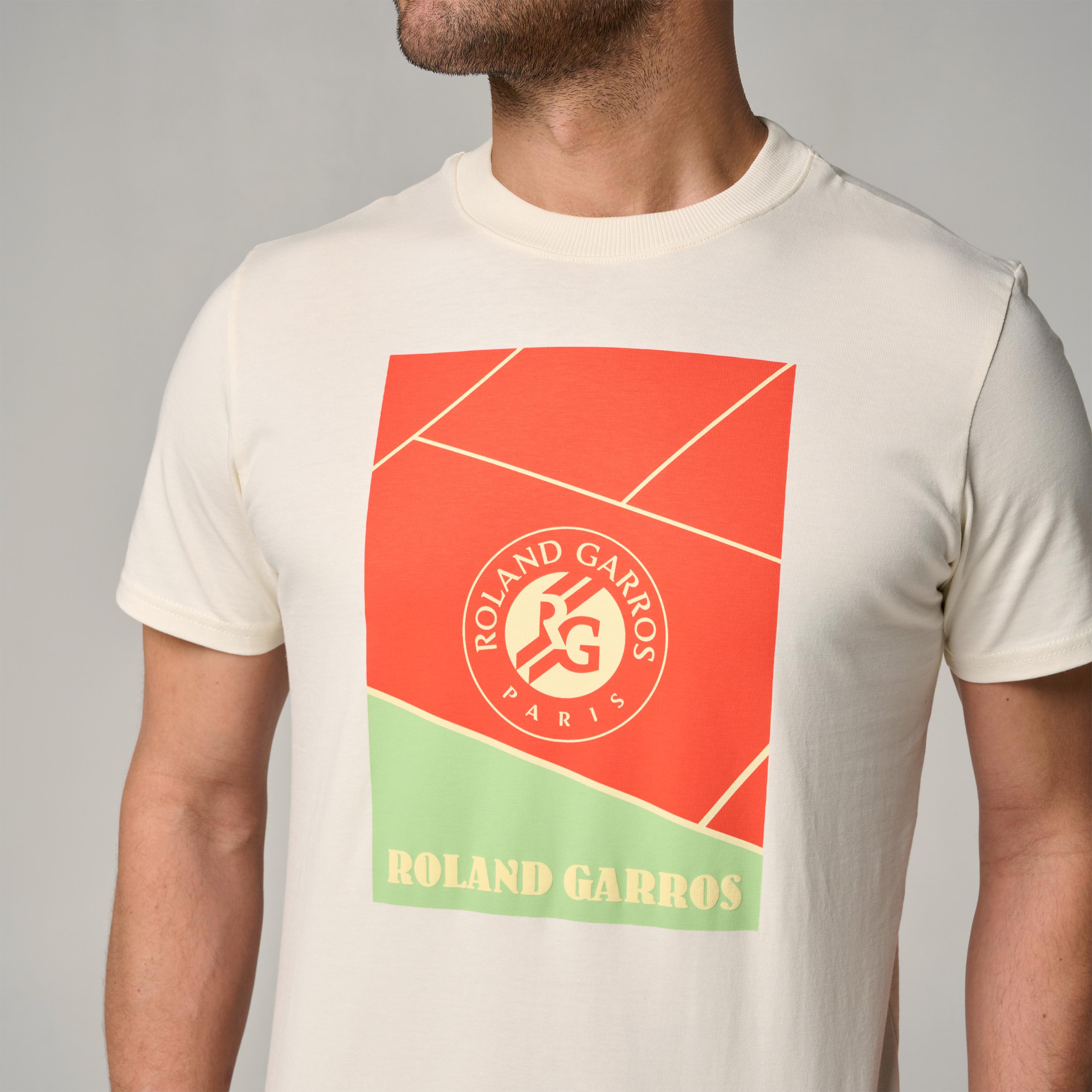 Roland-Garros man Court Shirt - White | Roland-Garros Store