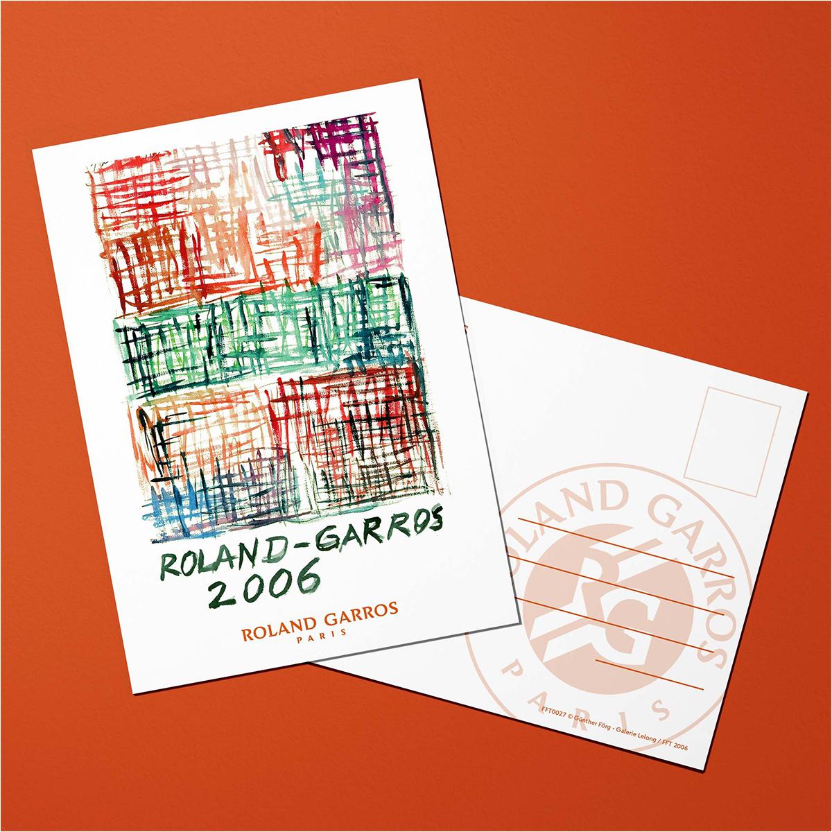 Oneart x Roland-Garros RG 2006 Postcard10.5x14.8 cm - Clay
