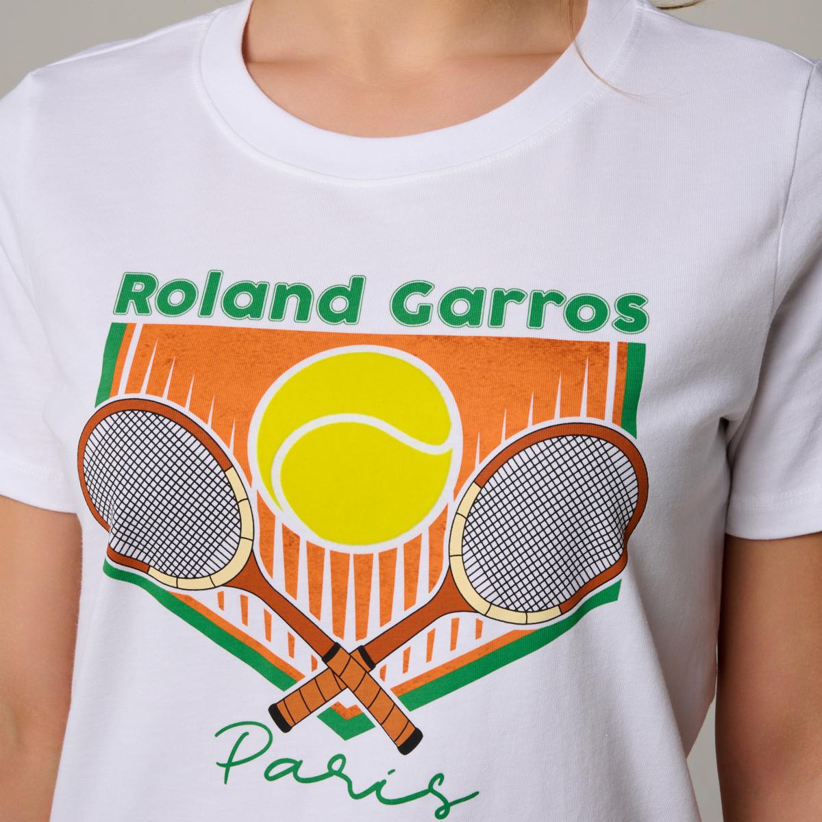 Roland-Garros woman Racquets T-Shirt - White | Roland-Garros