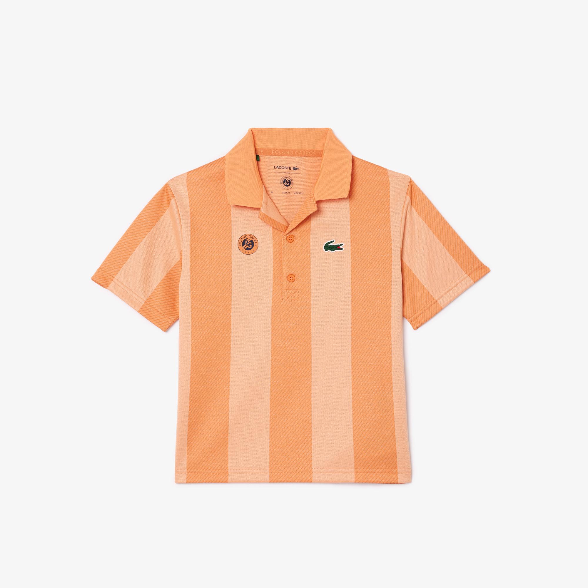 Polo Ramasseur enfant Lacoste x Roland Garros Orange