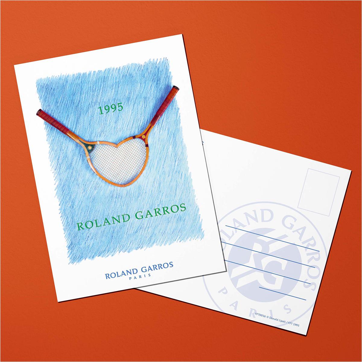 Oneart x Roland-Garros RG 1995 Postcard10.5x14.8 cm - Clay