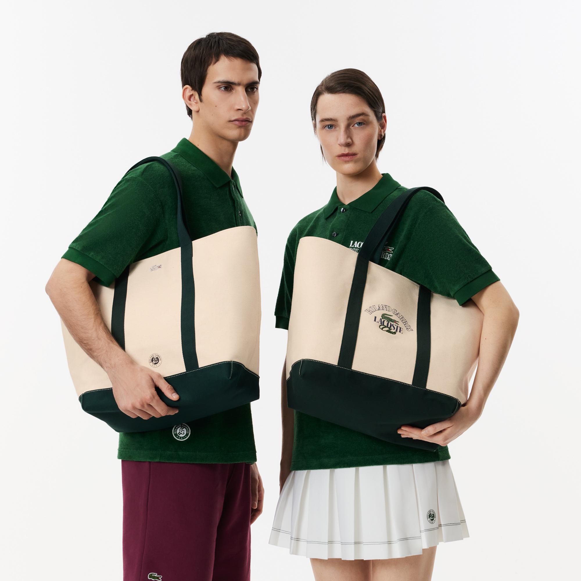 Lacoste x Roland Garros Women s Lifestyle Tote Bag Beige Roland Garros Store