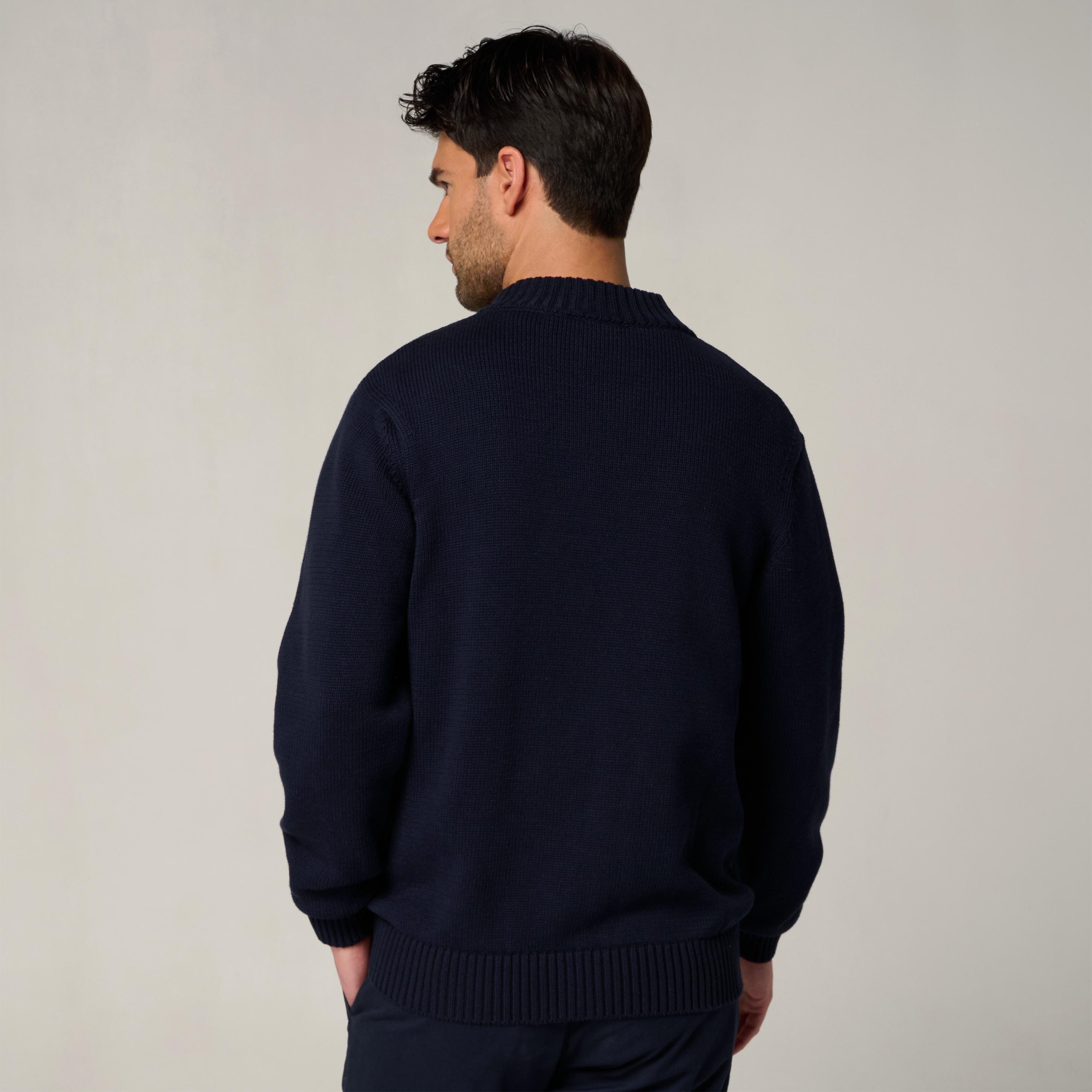 Roland-Garros Heritage Man Sweater - Navy blue | Roland-Garros Store