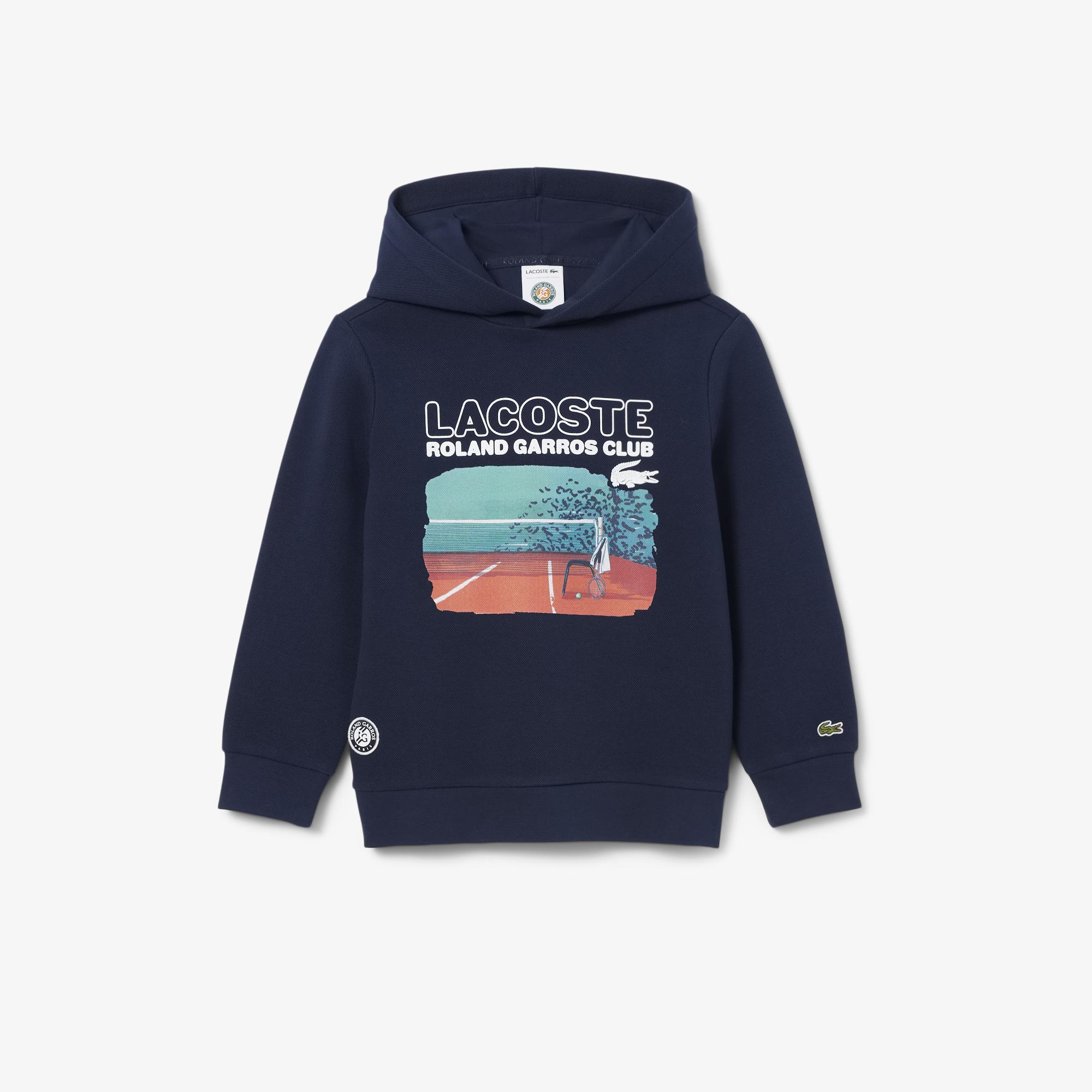 Lacoste x Roland-Garros Club Boy Hoodie - Navy blue | Roland