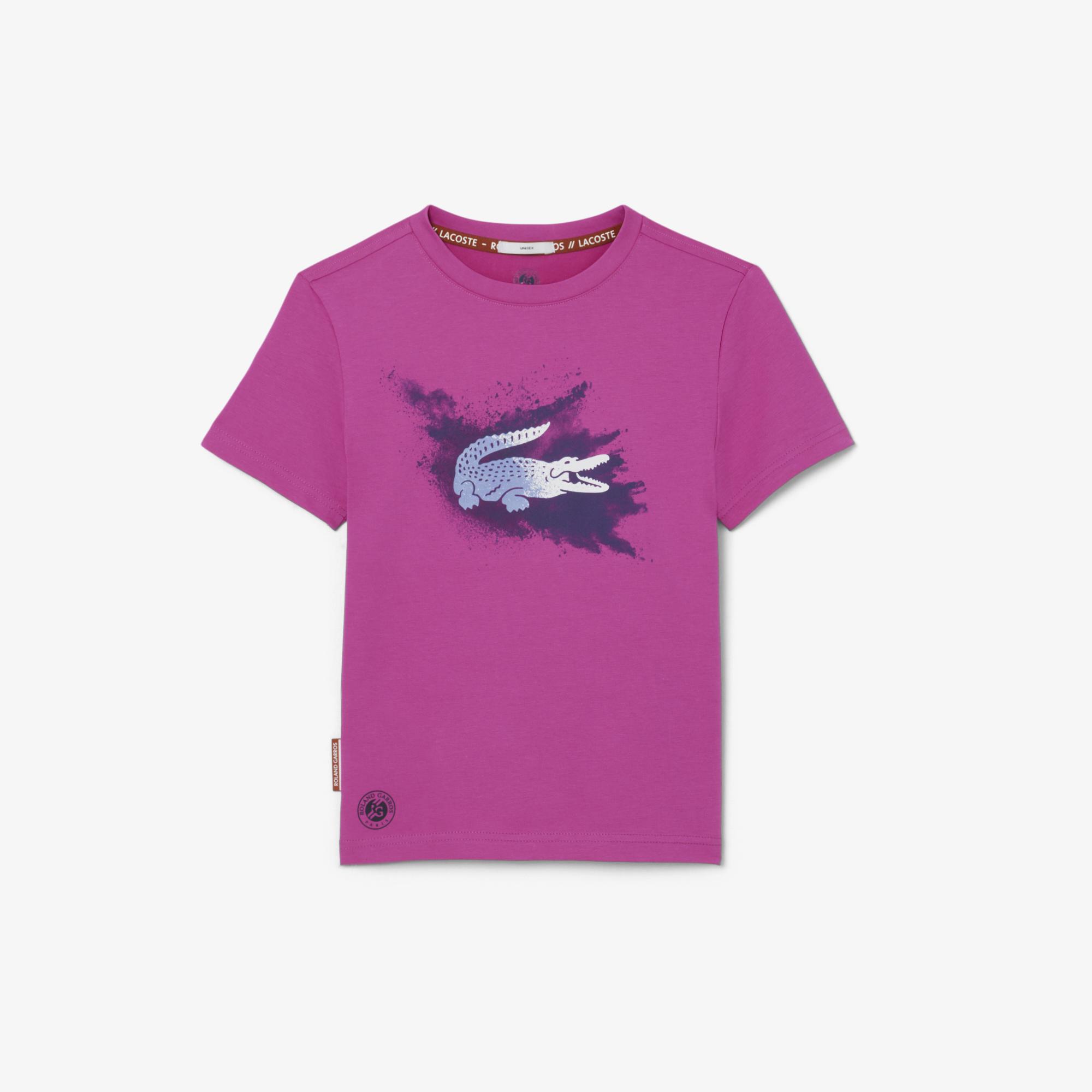 予約販売 Lacoste x Fuchsia - T-Shirt Boy Performance Roland-Garros ウェア