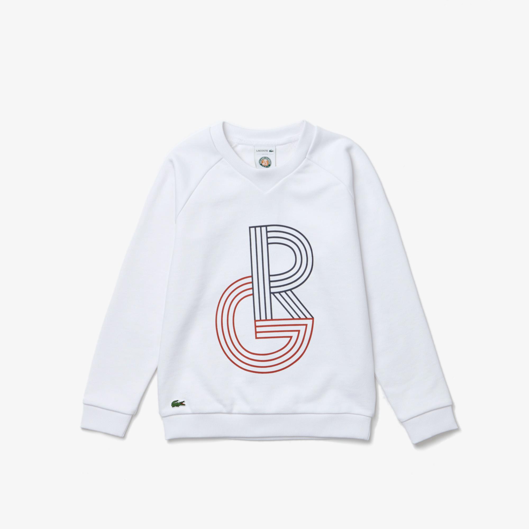 Lacoste for Roland Garros boy sweatshirt White