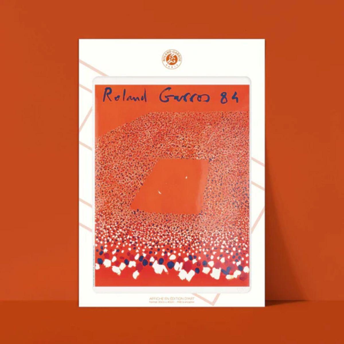 Oneart x Roland-Garros RG 1984 Poster30x40 cm in a pouch - Clay