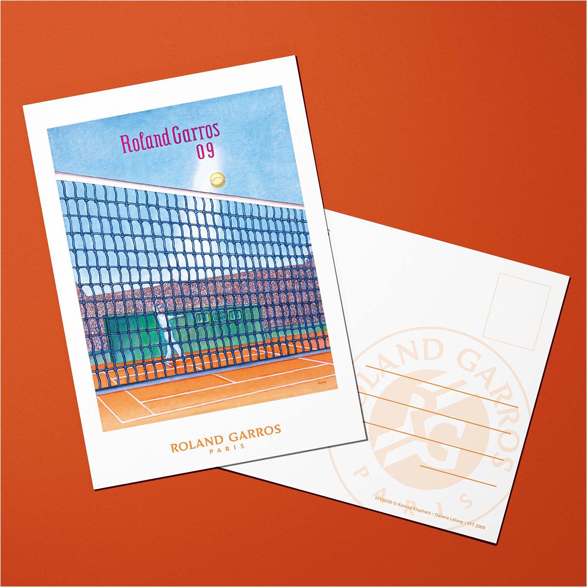 Oneart x Roland-Garros RG 1986 Postcard10.5x14.8 cm - Clay
