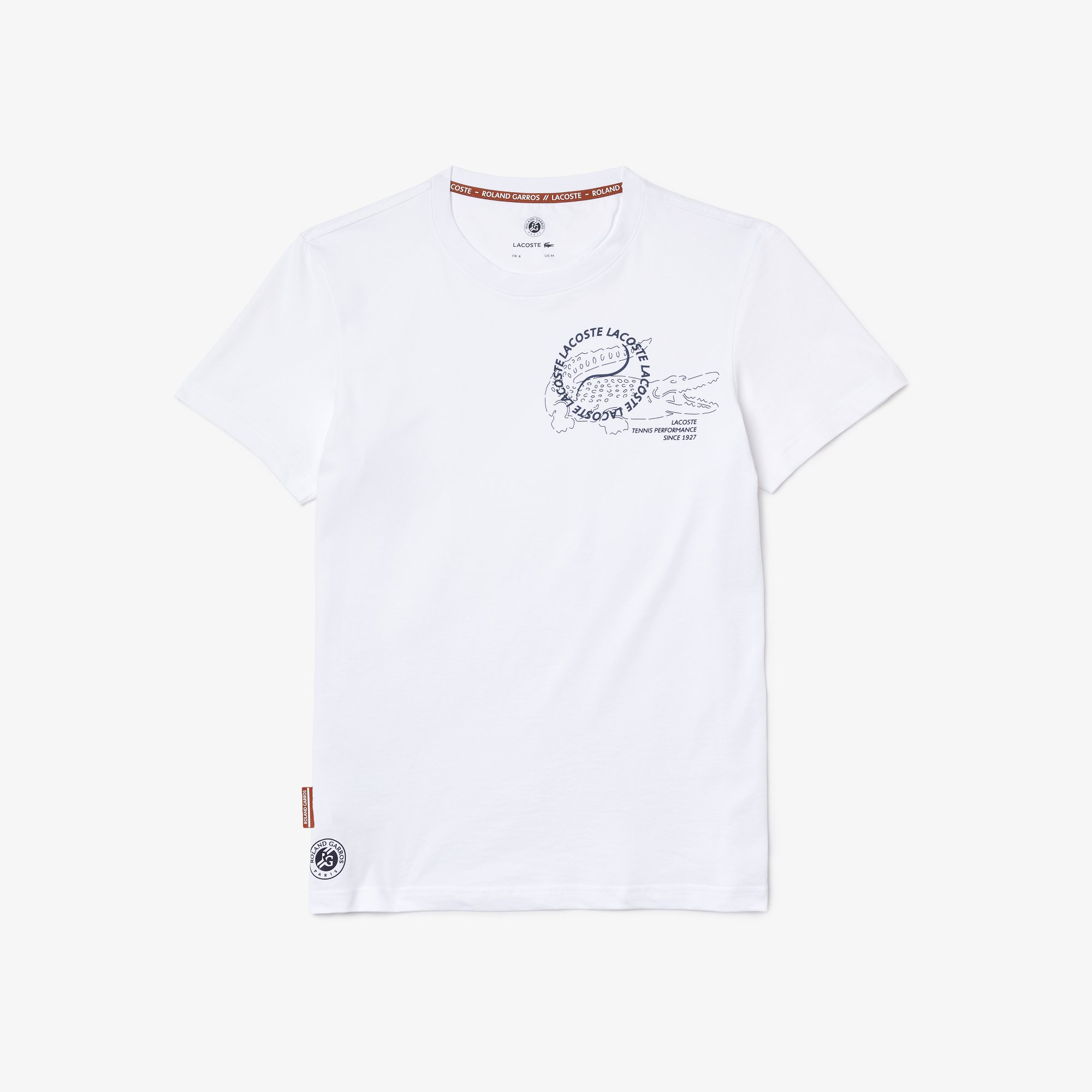 Lacoste for Roland-Garros man t-shirt - White | Roland-Garros