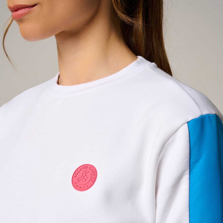 福袋 大丸 - Sweatshirt Energy Pop woman Roland-Garros Blue Pink and Clothing