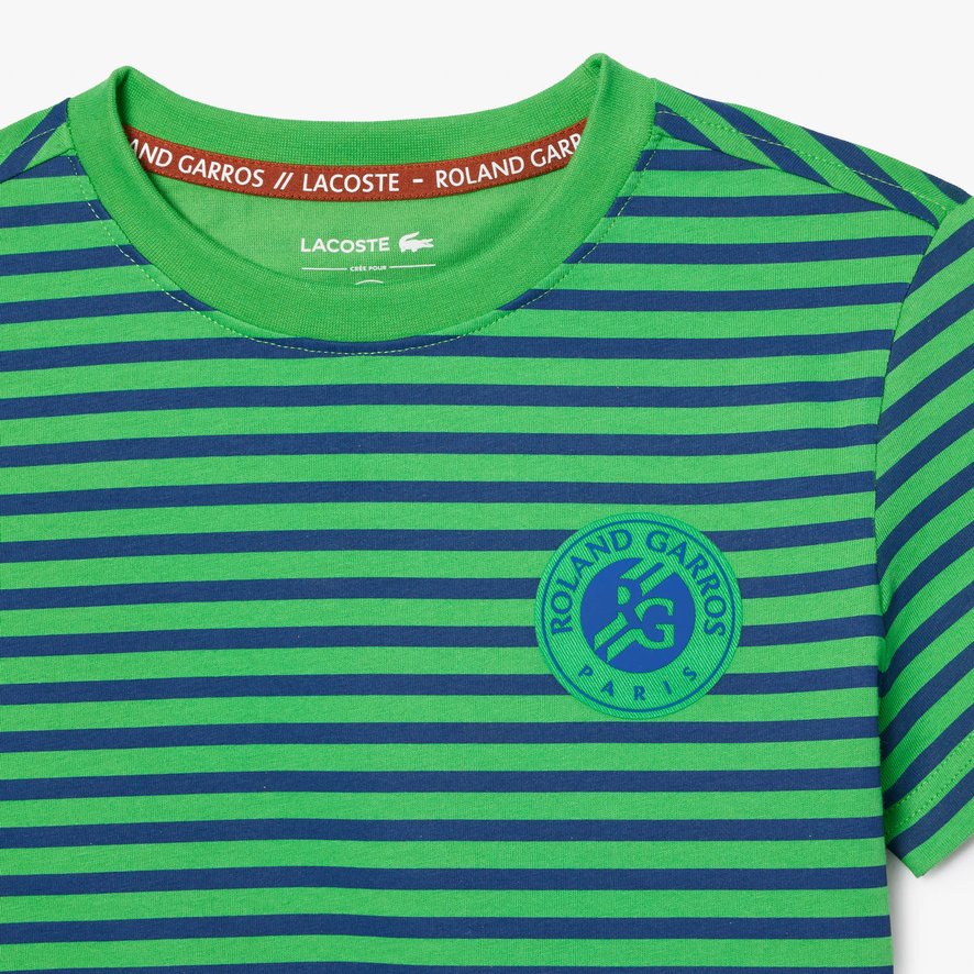 Tee shirt lacoste a rayure online