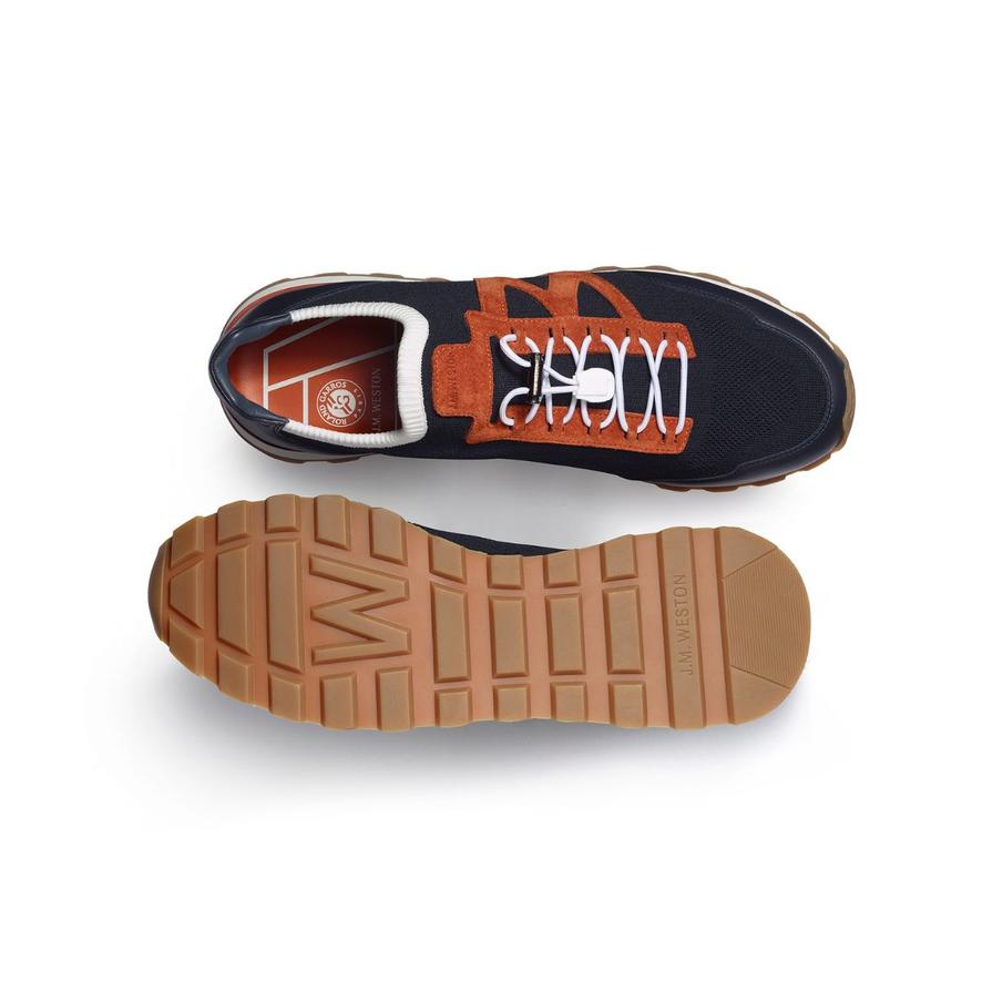 J.M Weston x Roland-Garros OMW Man Sneakers - Navy blue | Roland