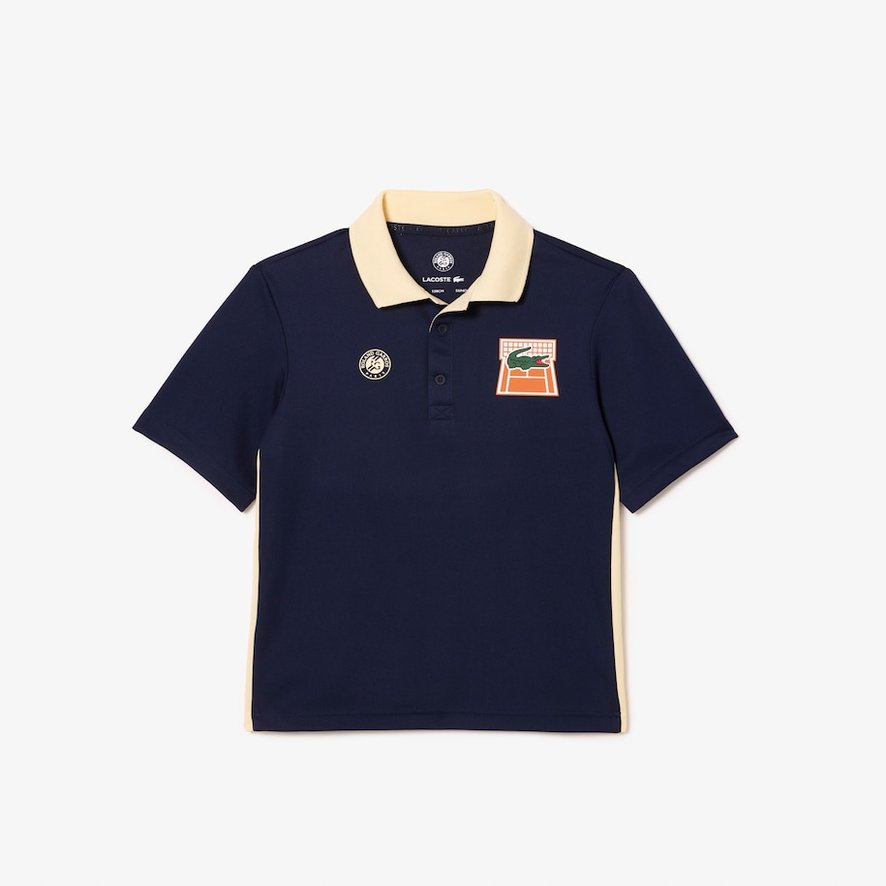 Lacoste Sport ball polo shirt for Roland-Garros - Navy | Roland-Garros Store
