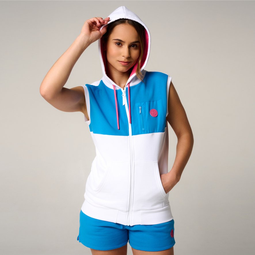 Roland-Garros woman Pop Energy Sweatshirt - Blue and Pink