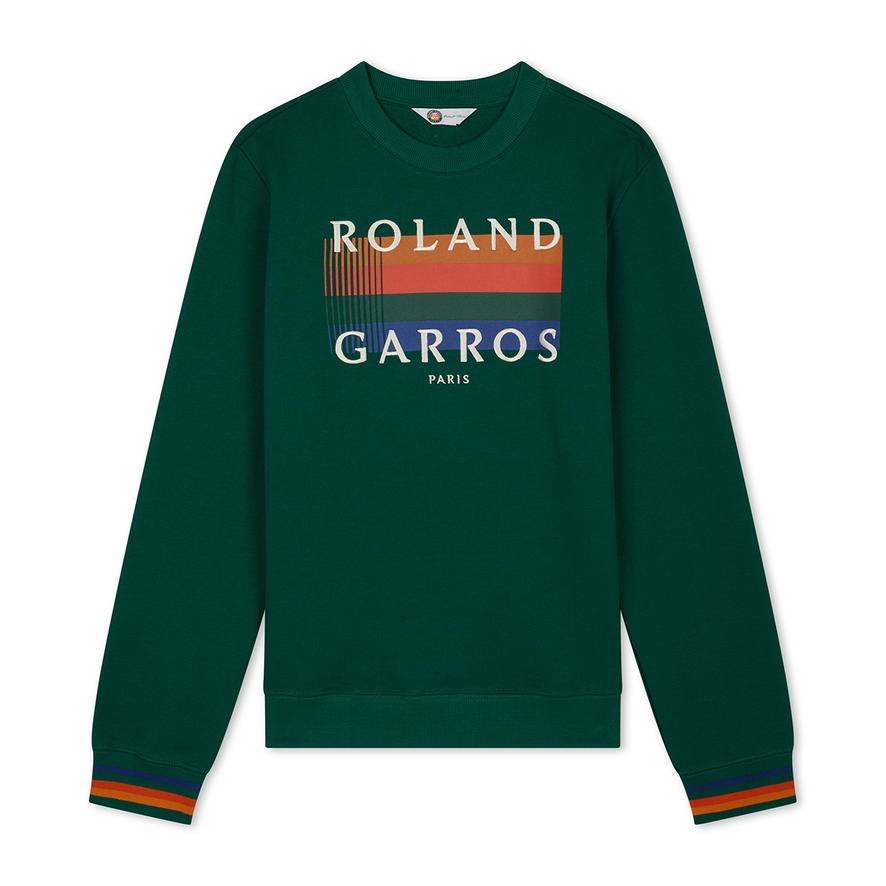Roland-Garros Color Lines men Sweatshirt - Green | Roland-Garros Store