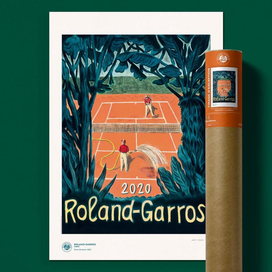 Oneart x Roland-Garros RG 2020 Exceptional poster70x100 cm in tub