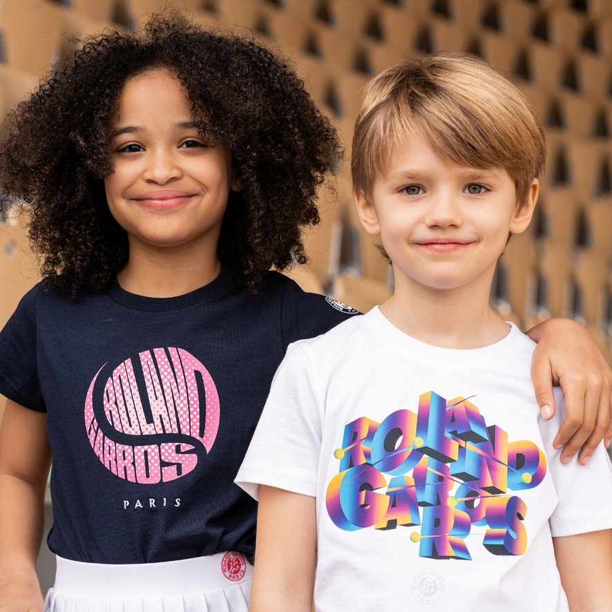 Ball t-shirt girl Roland-Garros - Navy Blue | Roland-Garros