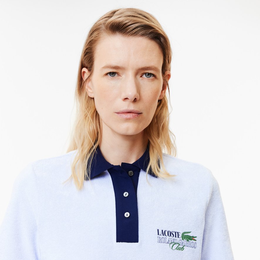 Lacoste x Roland-Garros Women's Edition Club Polo- Blue
