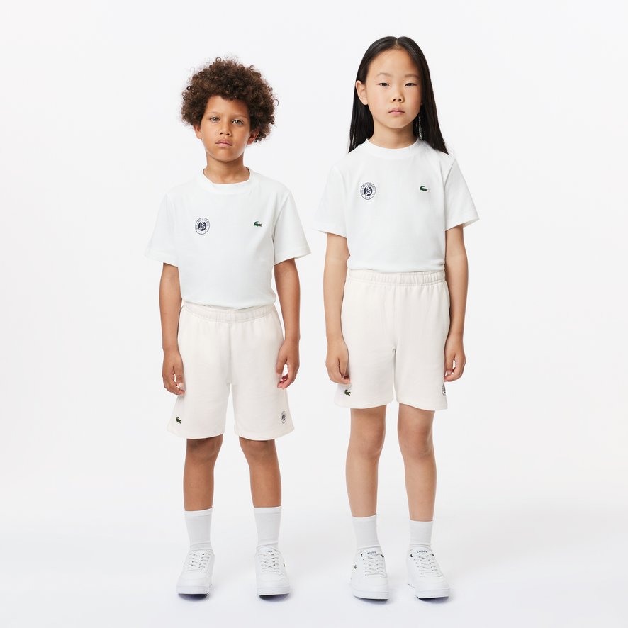 Kids lacoste shorts discount
