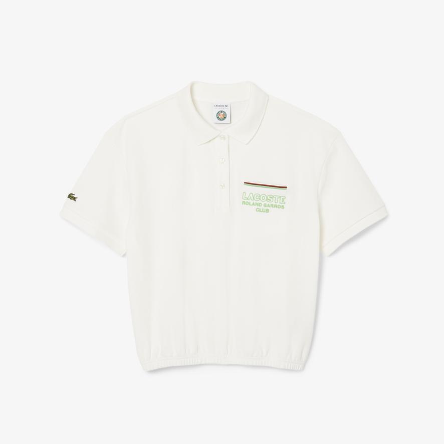Lacoste x Roland-Garros Club Woman Polo shirt - Ecru | Roland