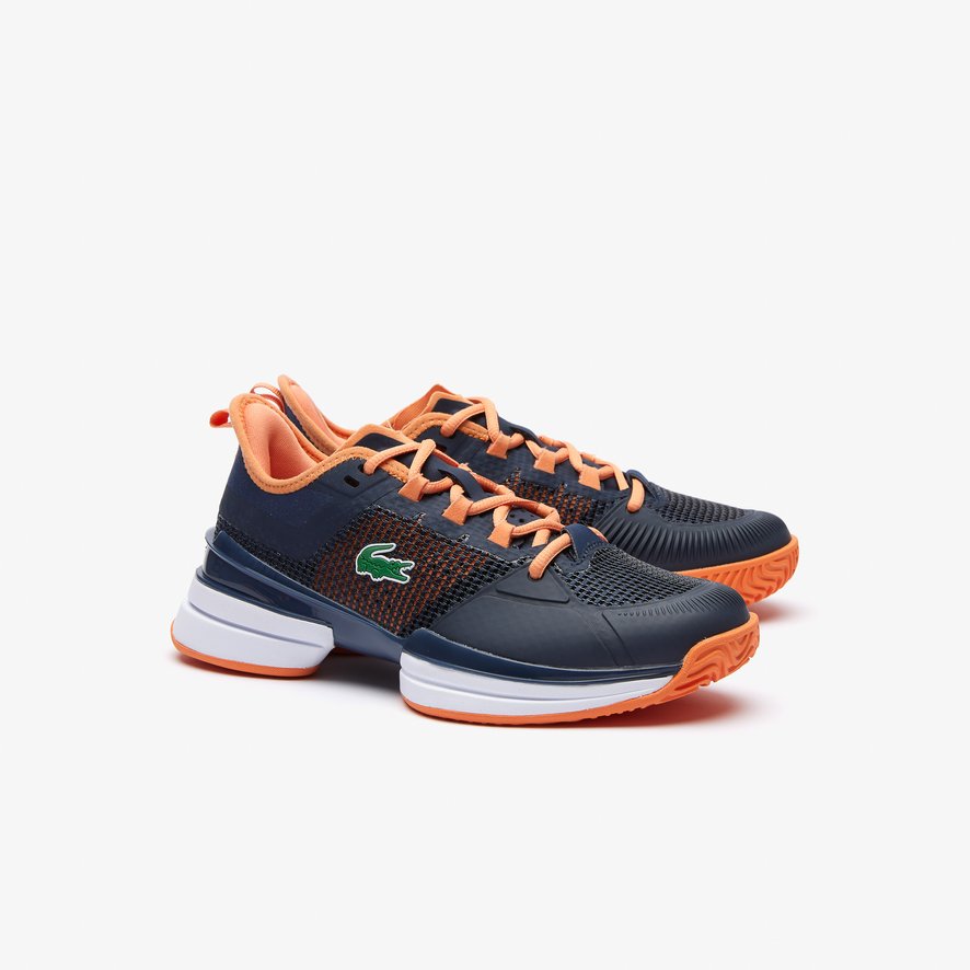 Lacoste for Roland-Garros sneakers - navy and orange | Roland-Garros