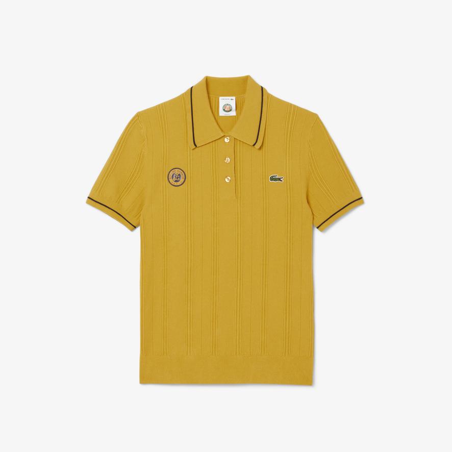 Lacoste x Roland-Garros Umpire Woman Polo shirt - Yellow | Roland