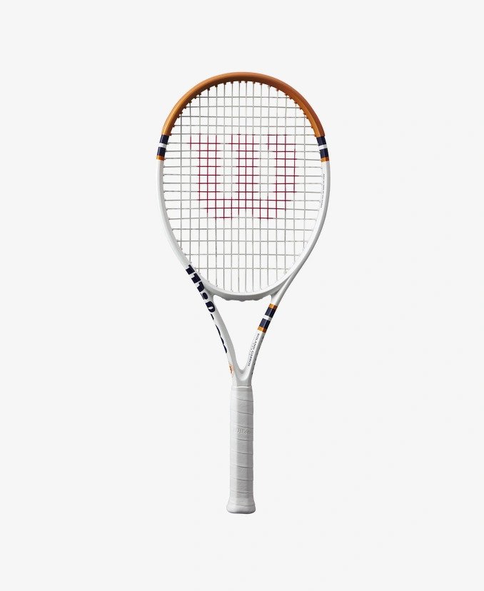Wilson x Roland-Garros Clash 100 V2 Tennis Racket - White and Clay