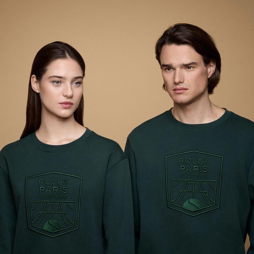 Rolex Paris Masters unisex sweatshirt - Green | Roland-Garros Store