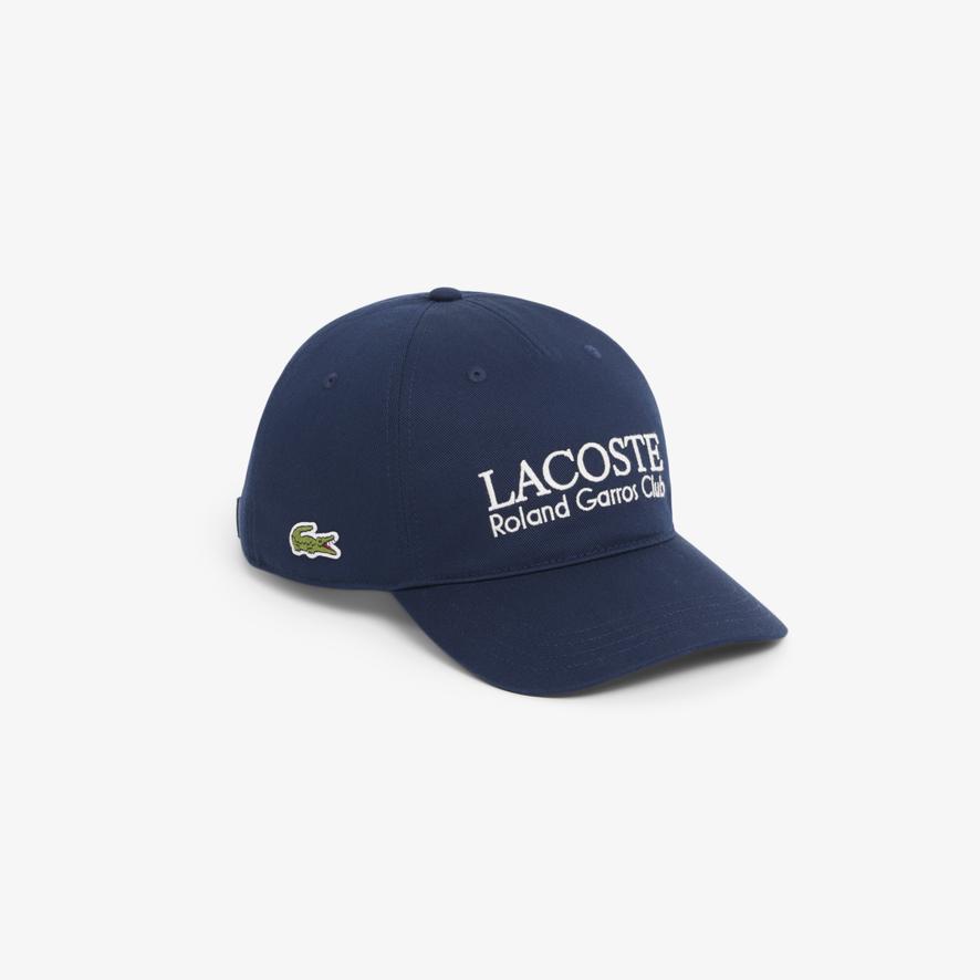 Lacoste x Roland-Garros Club Cap - Navy blue | Roland-Garros Store