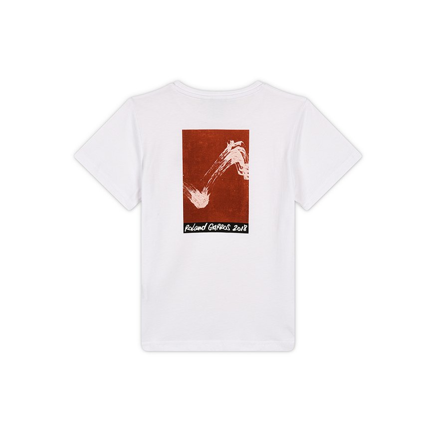 Children's 2018 Roland-Garros poster T-shirt with tricolor logo