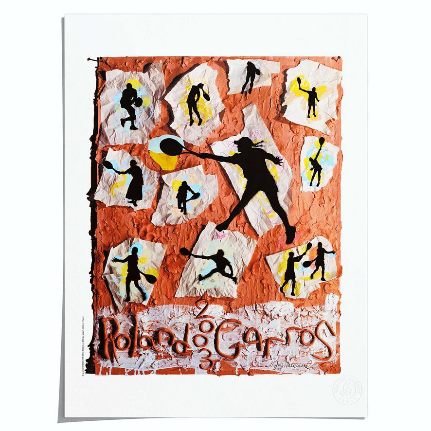 Oneart x Roland-Garros RG 2003 Poster50x70 cm in tub - Clay