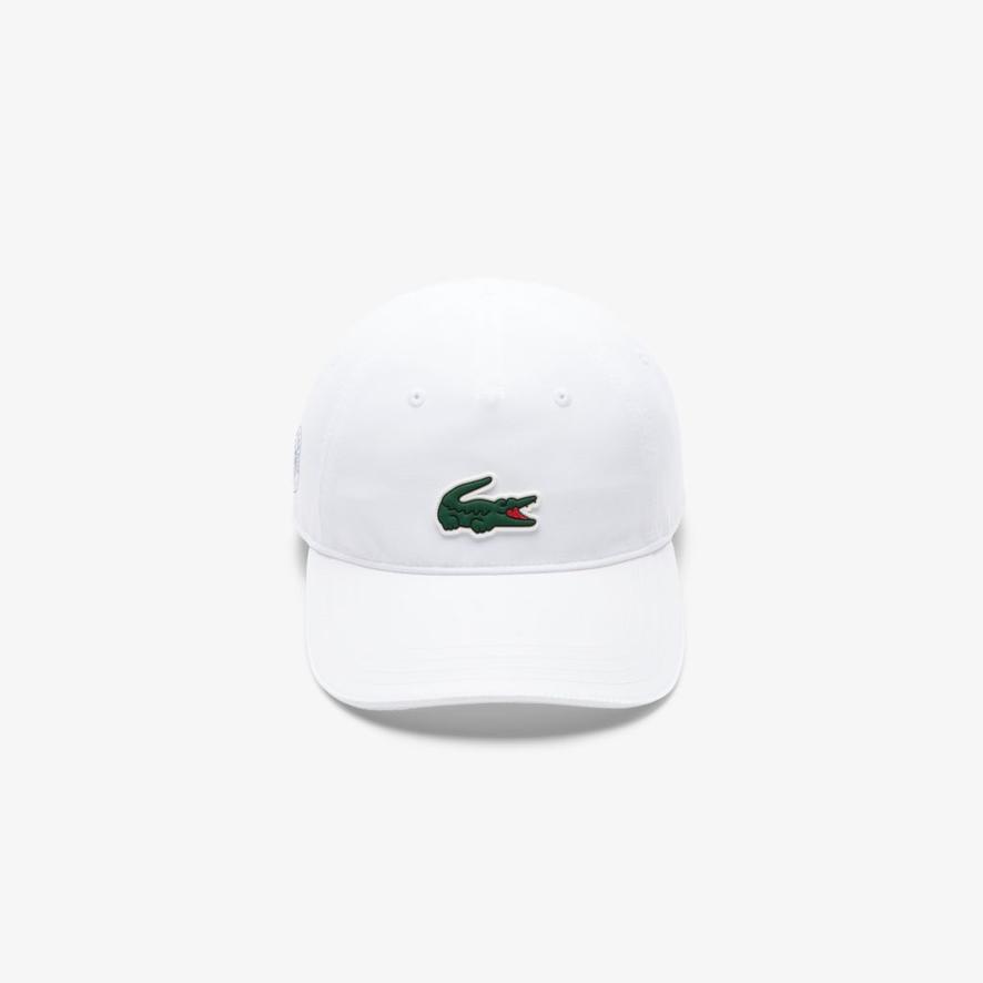 Lacoste x Roland-Garros Croco Cap - White | Roland-Garros Store