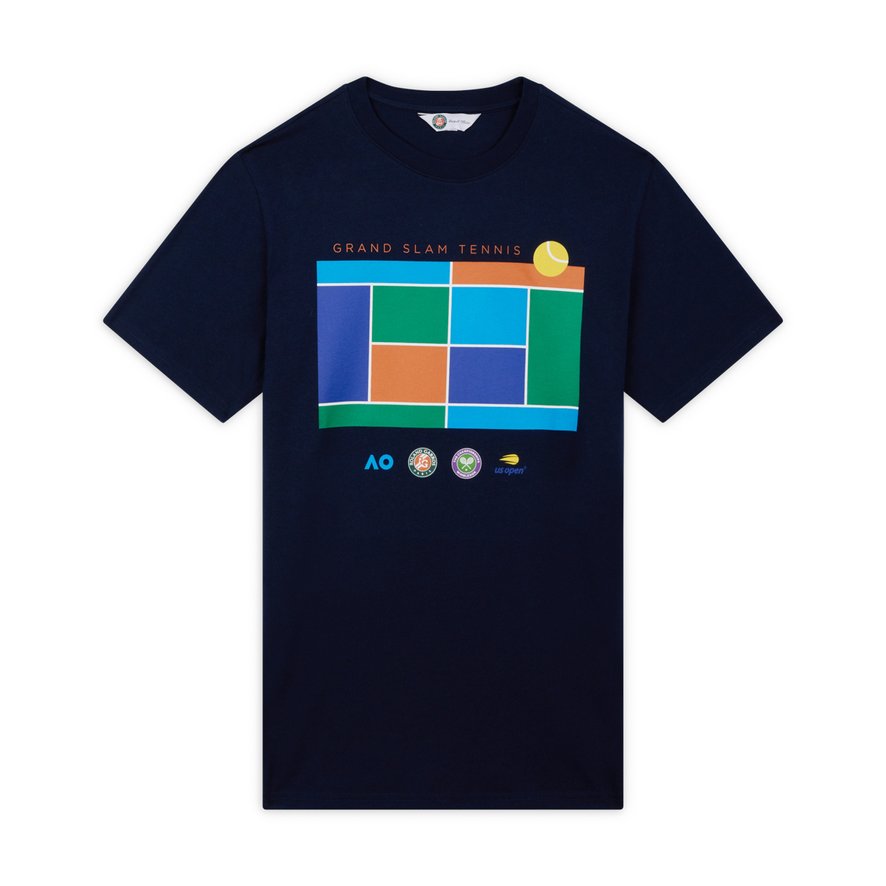 Roland-Garros Grand Slam man T-shirt - Navy | Roland-Garros Store