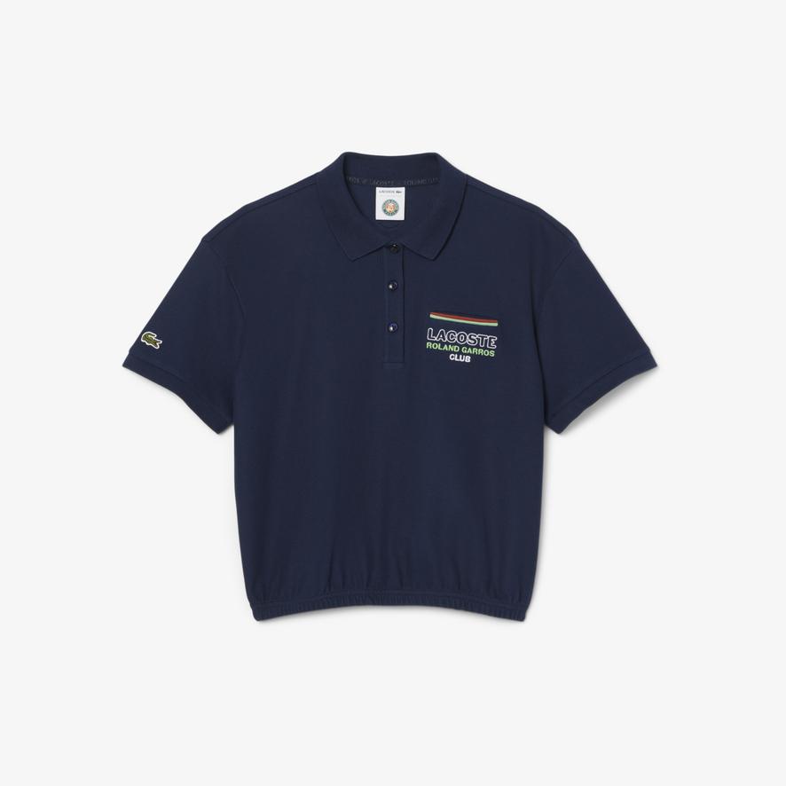 Lacoste x Roland-Garros Club Woman Polo shirt - Navy blue