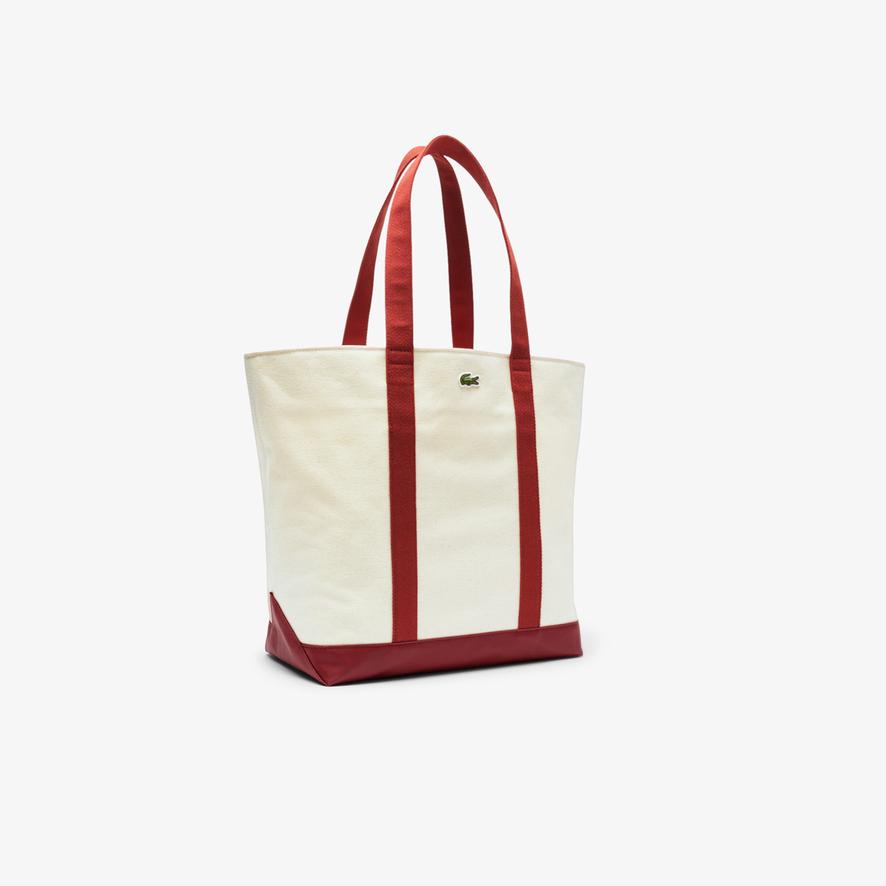 Lacoste x Roland-Garros Shopping bag - Ecru | Roland-Garros