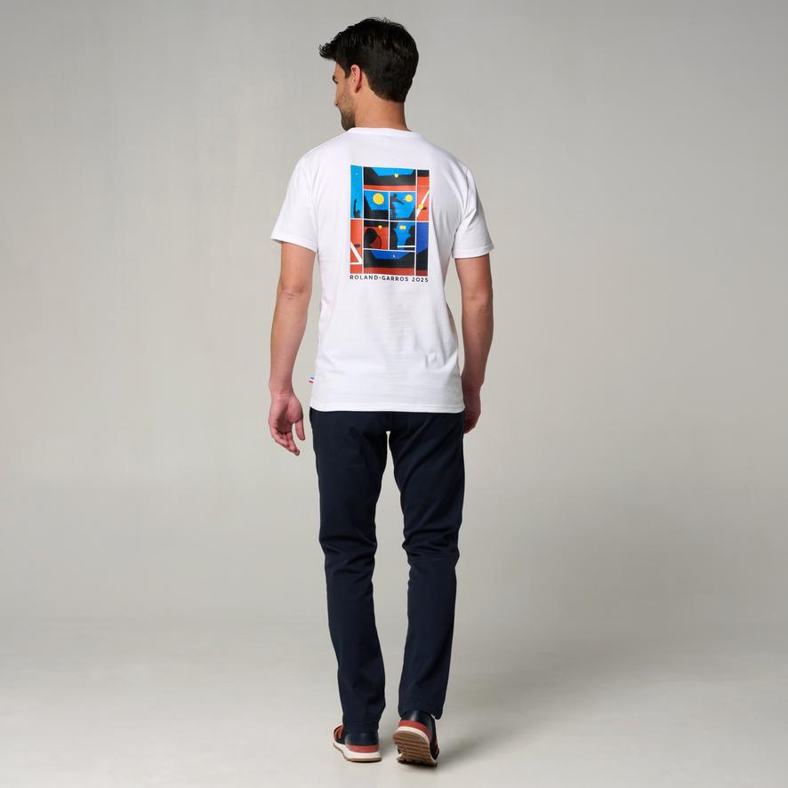 Roland-Garros 2025 Poster Man t-shirt - White | Roland-Garros Store