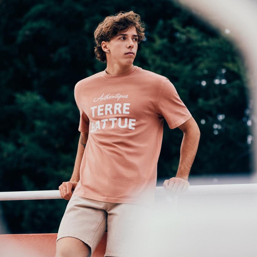Lacoste x Roland-Garros Club Man T-Shirt - Clay | Roland-Garros Store