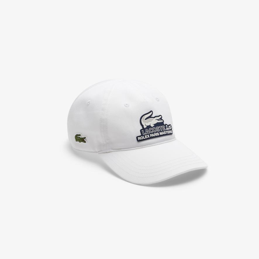 Lacoste x Rolex Paris Masters Lifestyle Cap - White | Roland
