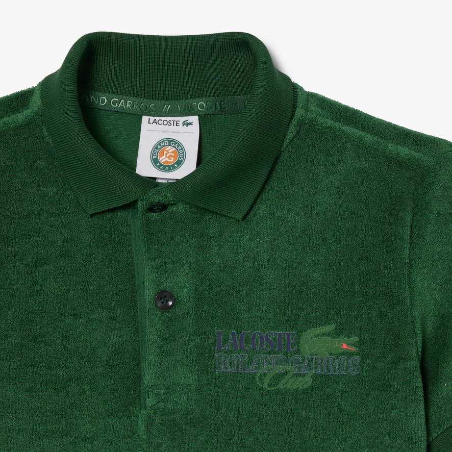 Dark green lacoste polo shirt top