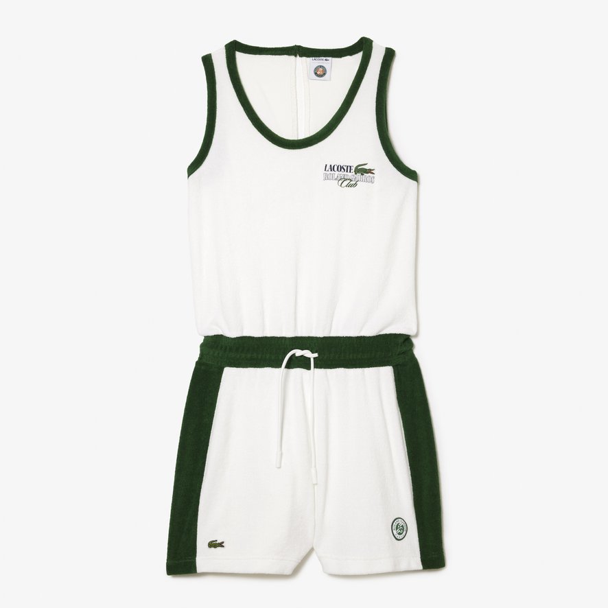 Lacoste x Roland-Garros Women's Terry Playsuit – White