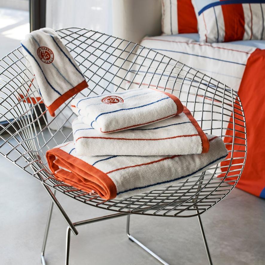 Carre Blanc x Roland-Garros Smash 50x90cm Towel - White | Roland
