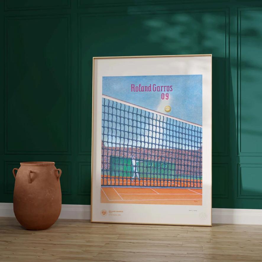 Oneart x Roland-Garros RG 2009 Exceptional poster70x100 cm in tub