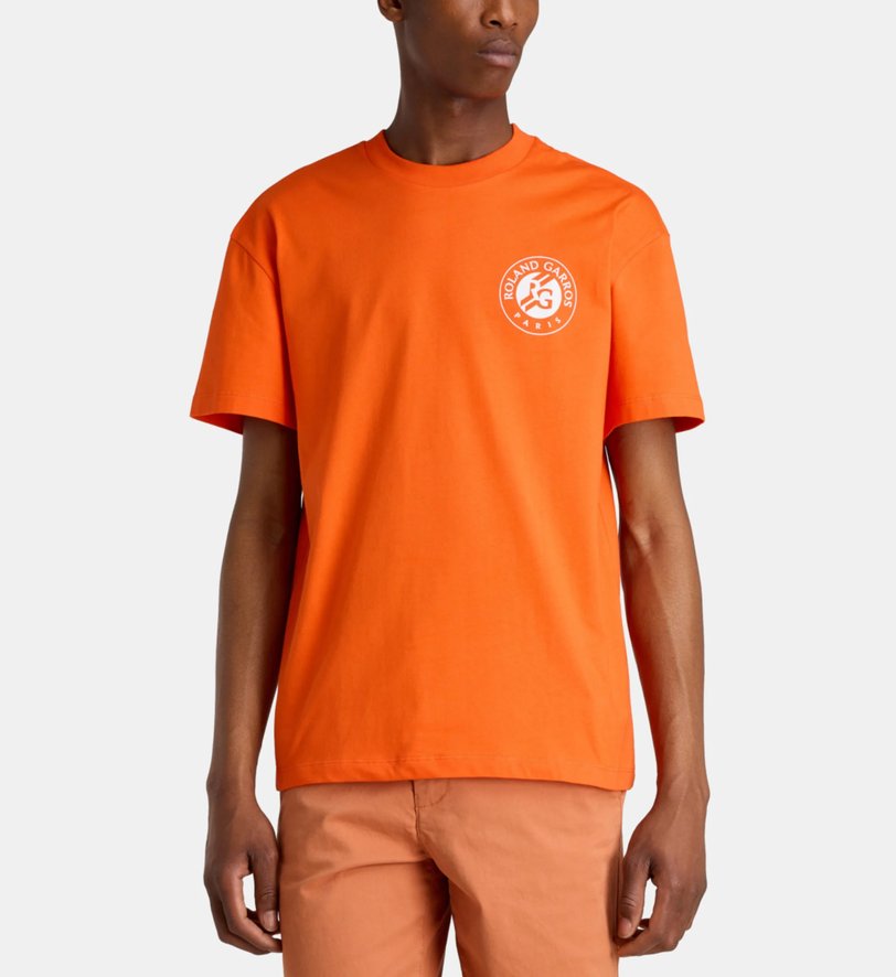T shirt wave homme Galeries Lafayette x Roland Garros Terre Battue Roland Garros Boutique